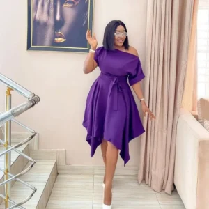 Peplum gown