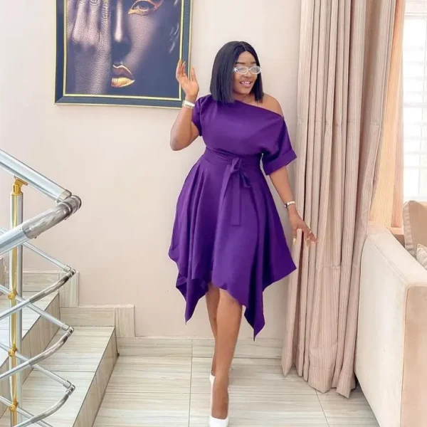 Peplum gown