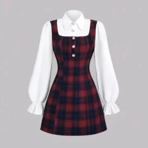 Short pinafore gown