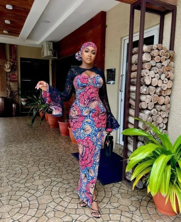 Ankara print gown
