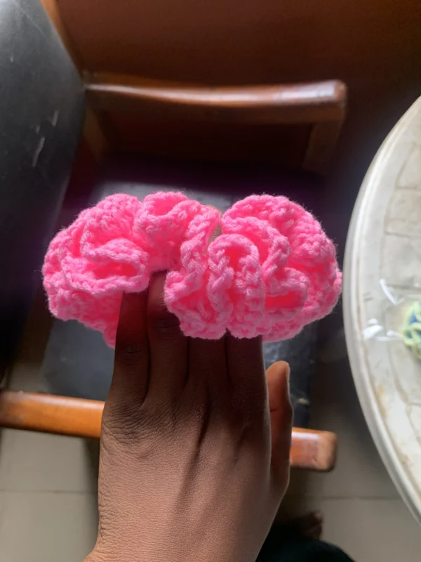 Crocheted Scrunchies, Single colored