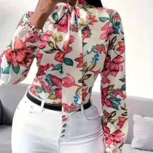 Flowery print top