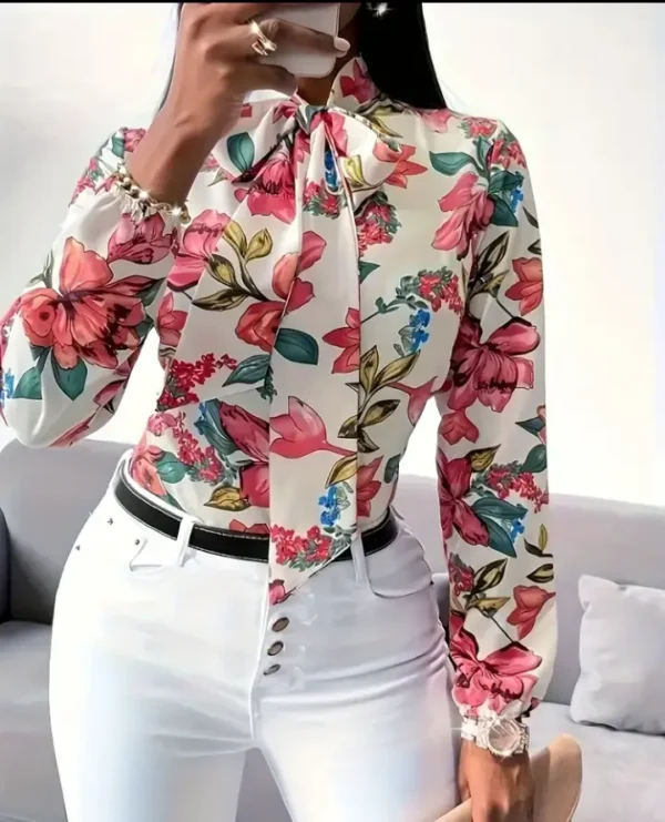 Flowery print top